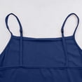 thumbnail image 6 of MGDXOX Women's 2 Piece Split Leg Pajamas Shorts Set Ribbed Knit Adjustable Cami Fashion Crop Top Side Pjs Sleepwear Blue L, 6 of 8