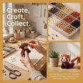 thumbnail image 6 of UQVIY 2026 Tiny 3D Beaded Animal DIY Kit, 4-Pack Beginner Bead Animal Making Kit, Mini 3D Animals Bead Pets Kit for Adults & Teens - Stress Relief Handmade Decoration Gift (Farm Cuties), 6 of 9