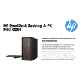 thumbnail image 3 of HP OmniDesk OmniDesk AI Business Desktop (Intel Ultra 7-265, 16GB DDR5, 2TB PCIe SSD, Intel Graphics, 280W PSU, WiFi 6, Bluetooth 5.4, RJ-45, 1 Display Port, HDMI, Win 11 Pro), 3 of 7