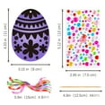 thumbnail image 2 of Magics Color Scratchs Art Easter Egg Ornaments Decorations Diy Easter Craft Kits Home Activity Art Project, 2 of 5