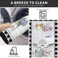 thumbnail image 6 of Watercolor Floral Kitchen Rugs and Mats Non Skid Washable Set of 2, Flowers in Pots Kitchen Floor Mats, Watercolor Lavender Tulip Kitchen Runner Rug, Buffalo Plaid Kitchen Decor, 6 of 6