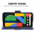 thumbnail image 3 of Mobile Phone Cover Pixel 4xl 3 Card Slots Bag Leather Protective Cover with Magnetic Closure Blue, 3 of 7