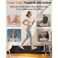 thumbnail image 4 of Walking Pad Treadmill with Incline - Dual-Sided Under Desk Treadmill with Foot Massage,2 in 1 Walking Treadmill for Holiday gift, Portable Compact Treadmill with 330LBS Capacity, 4 of 8