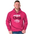 thumbnail image 5 of Christ He Died For You Hoodie Sweatshirt Women Men Brisco Brands L, 5 of 6