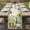 Green Yellow Ivory, variant on Table Runner 70 Inches Long for Kitchen Dining, Sunflower Gnomes Dresser Scarf Farmhouse, Dining Table Decorations for Wedding/Parties, Spring Farmhouse Vintage Daisy Floral Leaf 13 x 70 In