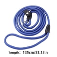 thumbnail image 3 of Leashesdog Slip Leash Strap Rope Dog Training Leash Strong Slip Standard Adjustable Traction Collar Pet Nylon Leash For Small Medium Dogsblues, 3 of 5