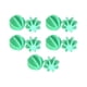 thumbnail image 1 of Advancent 10 unids/set botella mezcladora de proteínas con bola agitadora para mezclar bebidas, botella coctelera de proteínas Teteras Verde, 1 of 6