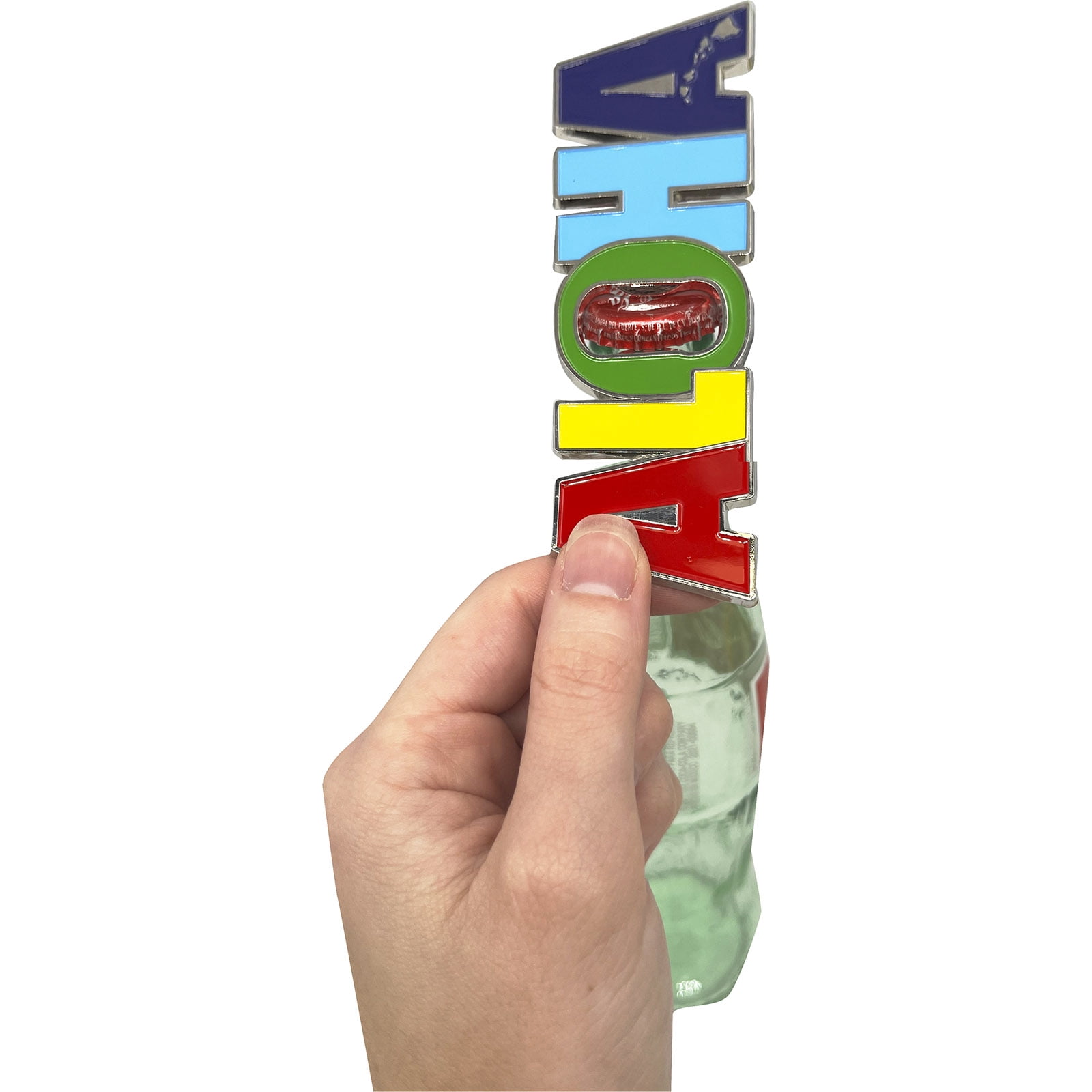 Islander Hawaiian-Themed Magnetic Metal Bottle Opener (Choose Design)