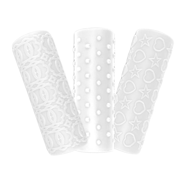 3x Pendientes de Arcilla Polimérica, Rodillos con Patrón, Rodillos de Mano de Forma Múltiple, Herramientas para Joyería, Pendientes de Arcilla, Decora Zulema Rodillo de patrón de aretes