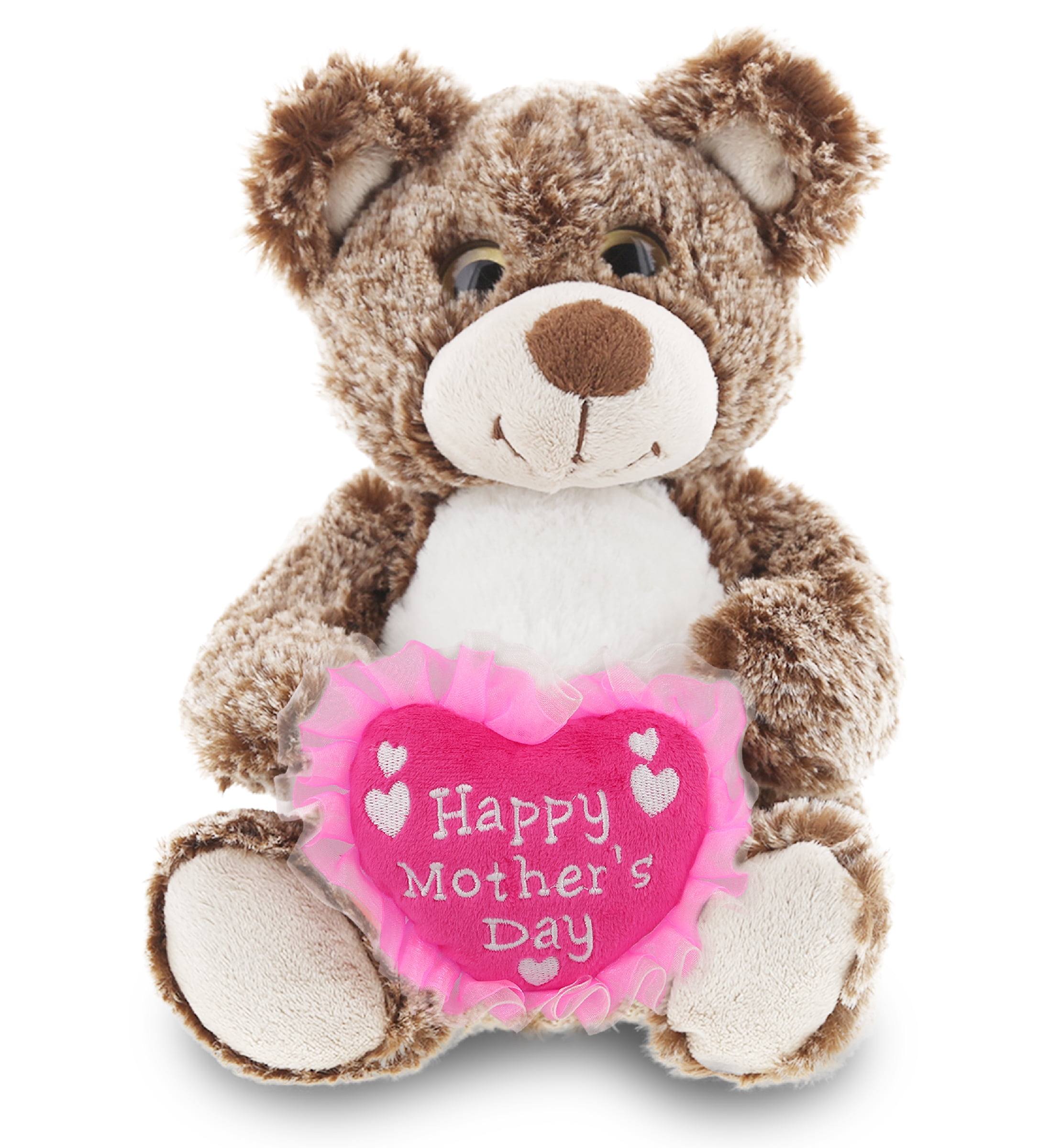 KINREX Soft Teddy Bear Valentine s Gift for Mom White w Red Heart 11.81 Walmart