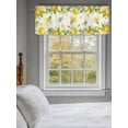 thumbnail image 3 of Lemon Flower Leaf Valances for Windows, Rod Pocket Kitchen Valance Curtains - Soft & Washable Small Window Treatment for Living Room,&nbsp;Bathroom, Summer Country, 54x18inch, 3 of 9