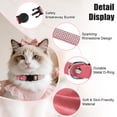 thumbnail image 4 of Mumup Rhinestone Cat Collar Breakaway, Soft Velvet Cat Collars with Bell, Adjustable Comfortable Cats Collar, 7.5-12.5 Inch for Cat, Kittens and Puppies, 4 of 7
