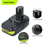 2Pack 3.6Ah For RYOBI P102 P190 18V One+ Compact Lithium Battery P107 P106 P104 P105 P109 P108 RB18L13