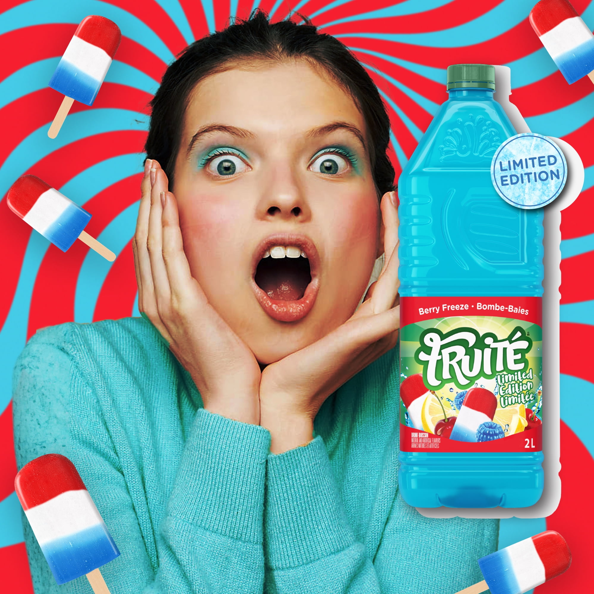 Fruité Berry Freeze Drink, 2L, 2 L