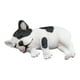 thumbnail image 1 of Figura de juguete de bulldog, modelo de perro, estatua de animal, resina, miniatura, accesorio de enseñanza Lado Blanco Negro, 1 of 8