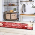 thumbnail image 4 of SKYSONIC 2'X6' Valentines Day Rose Red Runner Rug with Rubber Backing, Romantic Floral Flowers Non Slip Entryway Rug Runner Washable Soft Area Rug Carpet for Hallway Bedroom Kitchen Decor, 4 of 6