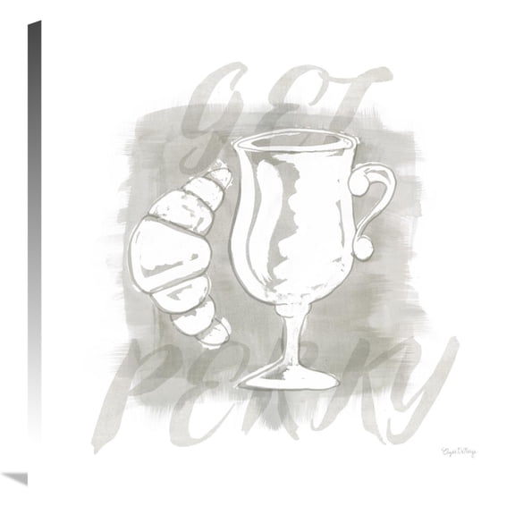 Global Gallery's 'Jazzy Java III' By Elyse DeNeige Stretched Canvas Wall Art