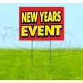 thumbnail image 1 of New Years Event (18" x 24") Yard Sign, Includes Metal Step Stake, 1 of 6