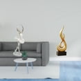 thumbnail image 2 of Figura de bailarina, adorno de escritorio, escultura abstracta de fuego, estatua de arte moderno, material de resina, detalles finos, adecuada para sa, 2 of 8