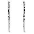 thumbnail image 3 of Arete de Plata 925 Imperial Jewelry con diamantado Torsal 20 mm, 3 of 4