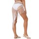 thumbnail image 3 of Faldas de borlas huecas INSPIRE CHIC para mujeres, cubiertas de playa, envoltura de red de pescado, malla transparente, sarong maxi, traje de baño M blanco, 3 of 5