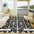 thumbnail image 4 of Addison Rugs Chantille Indoor/Outdoor Traditional Global Black Machine Washable Rectangle Rug, 3' x 5', 4 of 8