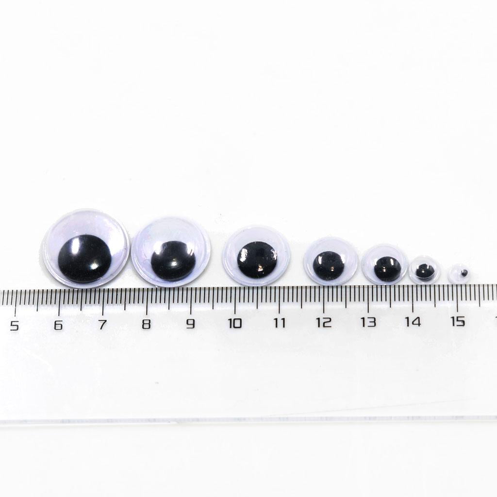 168 Pieces 12mm Wiggle Googly Eyes with Self-adhesive DIY Crafts