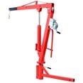 thumbnail image 3 of Olurrisa 500LB Hydraulic Truck Crane with Adjustable Boom & 2" Hitch Mount - Red Heavy-Duty Steel Engine Hoist for Pickup Trucks, Trailers, PWC | Effortless Lifting, 360° Swivel, Stable Load Control, 3 of 9