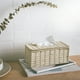 thumbnail image 5 of 3X Caja de PañUelos de Ratán, Servilletero Vintage, Cubierta de Contenedor de Almacenamiento de Desorden de Caja, Decoración de Escritorio de Sala de Estar (Beige), 5 of 5