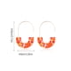 thumbnail image 3 of Pendientes colgantes multicolor liso semicírculo acrílico mujer pendiente regalo de aniversario elegante gancho para la oreja boda playa blanco Ropa, zapatos y accesorios Miscelánea Naranja amarillo Sonducket AP010380-03, 3 of 6