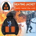 thumbnail image 4 of Gamivast Heated Sweatshirts for Men and Women Hooded 5 Heating Areas and 3-levels Pullover with Pocket Butterflies Printed Washable Hoodies Hiking Outerwear no Power Bank, 4 of 5