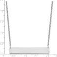 thumbnail image 3 of Sterling Silver Silver/Rhodium-Plated Large Polished Blank Bar Necklace Made In United States xna1207ss, 3 of 5