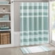thumbnail image 4 of Cateissary Cortina de ducha a rayas, cortinas de ducha impermeables con buena sensación de mano, cortina para tela a rayas Juegos de accesorios de baño Café Marfil B 180*180 CM, 4 of 6