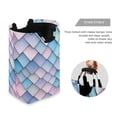 thumbnail image 3 of Yayeee Freestanding Laundry Hamper with Handle Collapsible Large Storage Basket for Clothes, Purple Art Pattern, 3 of 7