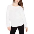 thumbnail image 1 of I.N.C Chandail Tricoté Dolman à Franges pour Femmes, Blanc, Moyen, 1 of 3