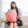 thumbnail image 4 of Strawberry Pillow, Plush Strawberry Throw Pillow, Strawberry Shaped Throw Pillow Fruit Strawberry Plush Toy Stuffed animal Plush Toys Decorative Pillows Gifts for Kids Toys (Pink-50cm), 4 of 6
