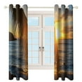 thumbnail image 3 of Hawaiian Style Blackout Curtains for Bedroom Curtains Insulated Room Darkening Window Drapes for Living Room, 3 of 7
