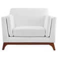 thumbnail image 3 of Allora Mid Century Modern Accent Chair in White, 3 of 5