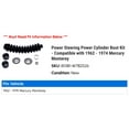 thumbnail image 2 of Power Steering Power Cylinder Boot Kit - Compatible with 1962 - 1974 Mercury Monterey 1963 1964 1965 1966 1967 1968 1969 1970 1971 1972 1973, 2 of 2