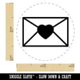 thumbnail image 2 of Envelope with Heart Self-Inking Rubber Stamp Ink Stamper - Dry Pad (No Ink) - Mini 1/2 Inch, 2 of 7