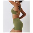 thumbnail image 4 of Conjuntos de entrenamiento for mujeres 2 piezas de talle alto sin costuras con sujetador deportivo acolchado conjuntos de ropa de gimnasio, 4 of 7