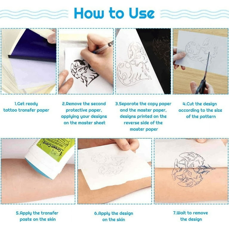 How to Transfer a Carbon Paper Tattoo to the Skin