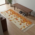 thumbnail image 5 of Kitchen Runner Rugs, Vintage Autumn Maple Leaves 2'x6' Throw Rug with Tassels, Countryside Farm Plants Washable Soft Floor Carpet Runner for Hallway Bedroom Bathroom Laundry Room, 5 of 9