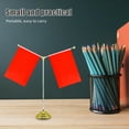 thumbnail image 1 of Luxshiny Desktop Flag Pole Metal Silver Stable Support For Meeting Environment 1Set, 1 of 8