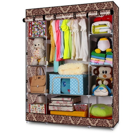 Zimtown New 4 Layer Portable Closet Storage Organizer Wardrobe Zimtown New 4 Layer Portable Closet Storage Organizer Wardrobe Clothes Rack With Shelves Com