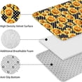 thumbnail image 5 of Black Polka Dot Sunflower Pattern Bathroom Rugs Sets 3 Piece,Toilet Cover Set,Absorbent Non Slip Bathroom Mats Sets with U-Shaped Contour Rug Toilet Rug Set, 5 of 5