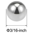 thumbnail image 2 of Uxcell Bearing Balls 3/16-inch Chrome Steel G10 Precision Ball 60-63 HRC 50 Pack, 2 of 3