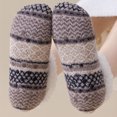 thumbnail image 6 of Voska Slipper Socks with Grips, Fuzzy Warm Slipper Socks for Women Men, Super Warm Anti Slip Floor Socks for Cozy Home Living Light Gray One Size, 6 of 6