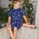 thumbnail image 4 of Fotbe Golden Snowflakes Royal Blue Pijama Estampada de 2 Piezas para Niños – Ropa de Dormir de Manga Corta Cómoda para Niños y Niñas, Camiseta y Shorts de Algodón-XX-Large, 4 of 6