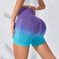 thumbnail image 4 of Qarigey Pantalones cortos sin costuras con degradado, mallas cortas transpirables para levantar la cadera, deportivas, de cintura alta, para Prendas para la parte inferior del cuerpo METRO, 4 of 6